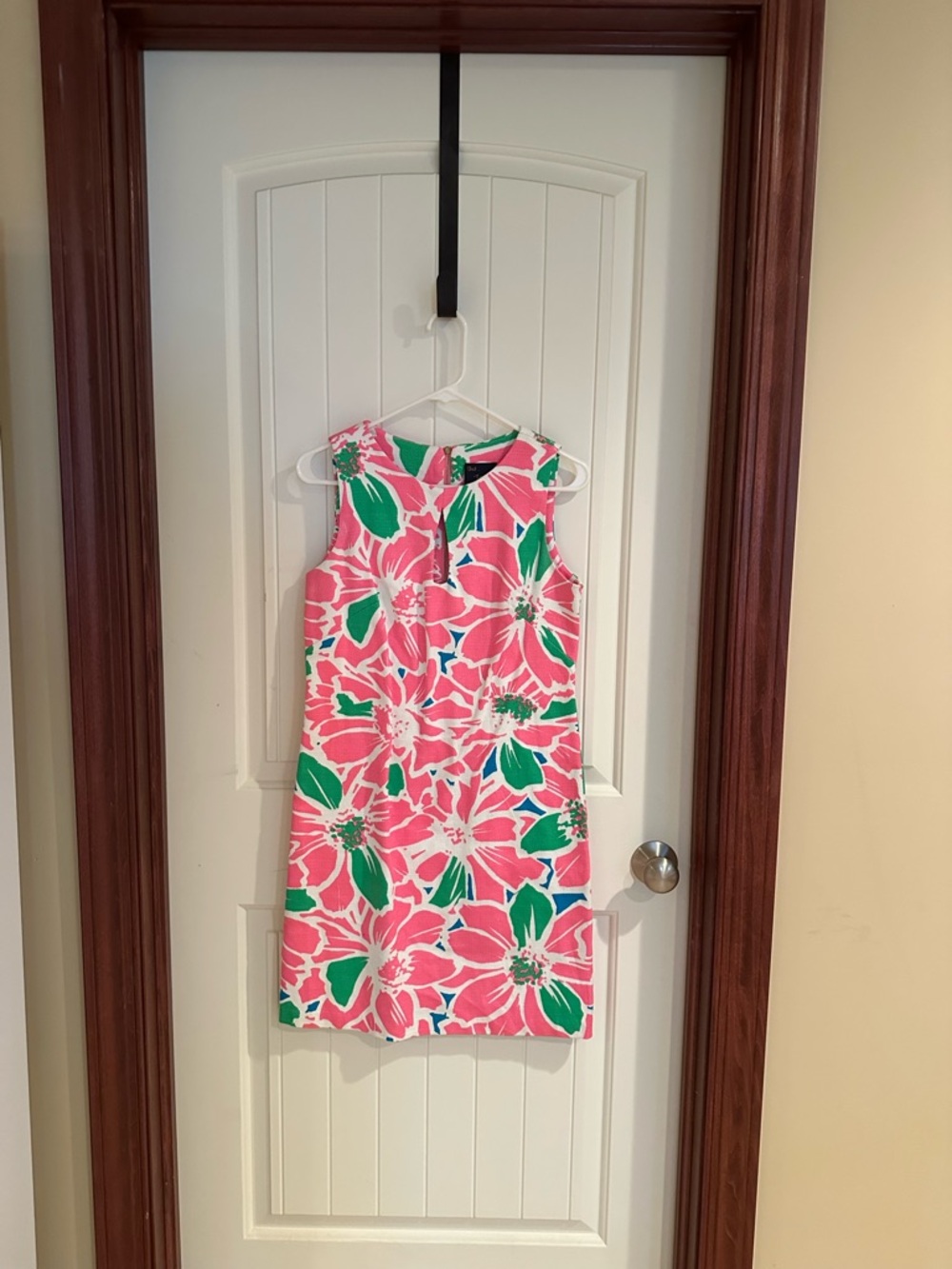 Just...Taylor Pink and Green Floral Shift Dress